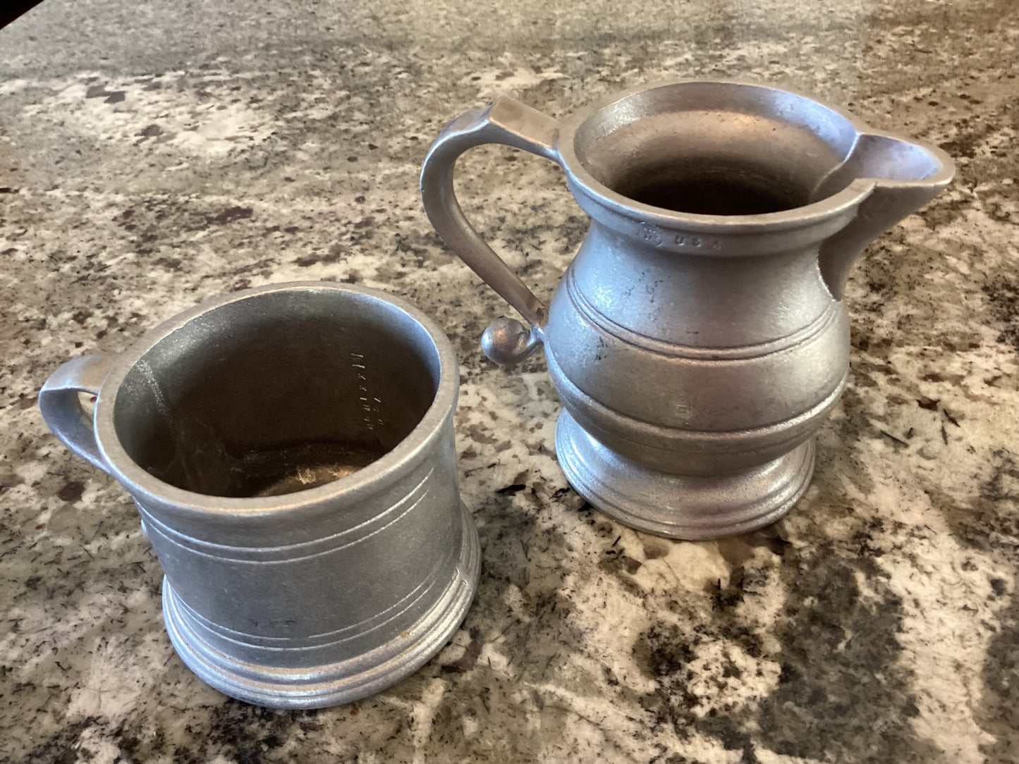 Set of two vintage Wilton Armetale Pewter dishes