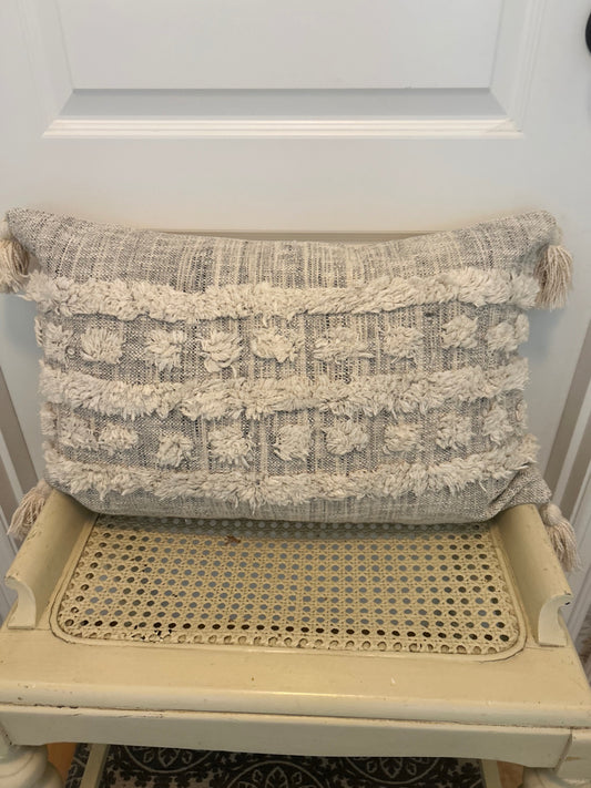 Tassel boho pillow