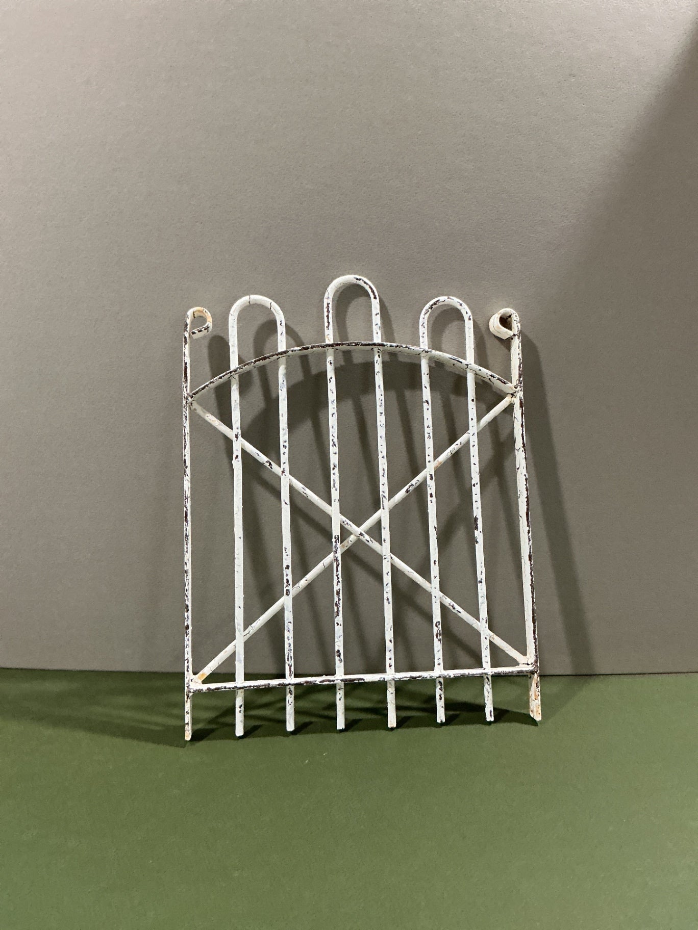 White vintage gate