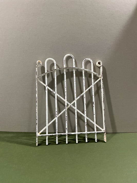 White vintage gate