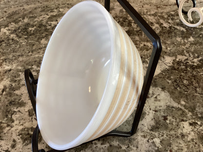 1960s Pyrex rainbow stripe bowl