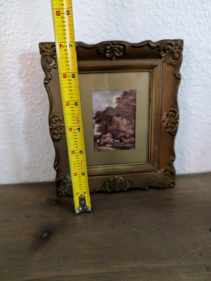 Vtg. Ornate Framed Pring of The Market Cart (Gainsborough)