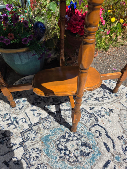 Wooden entry table