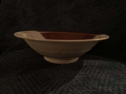 Signed pottery bowl medium size