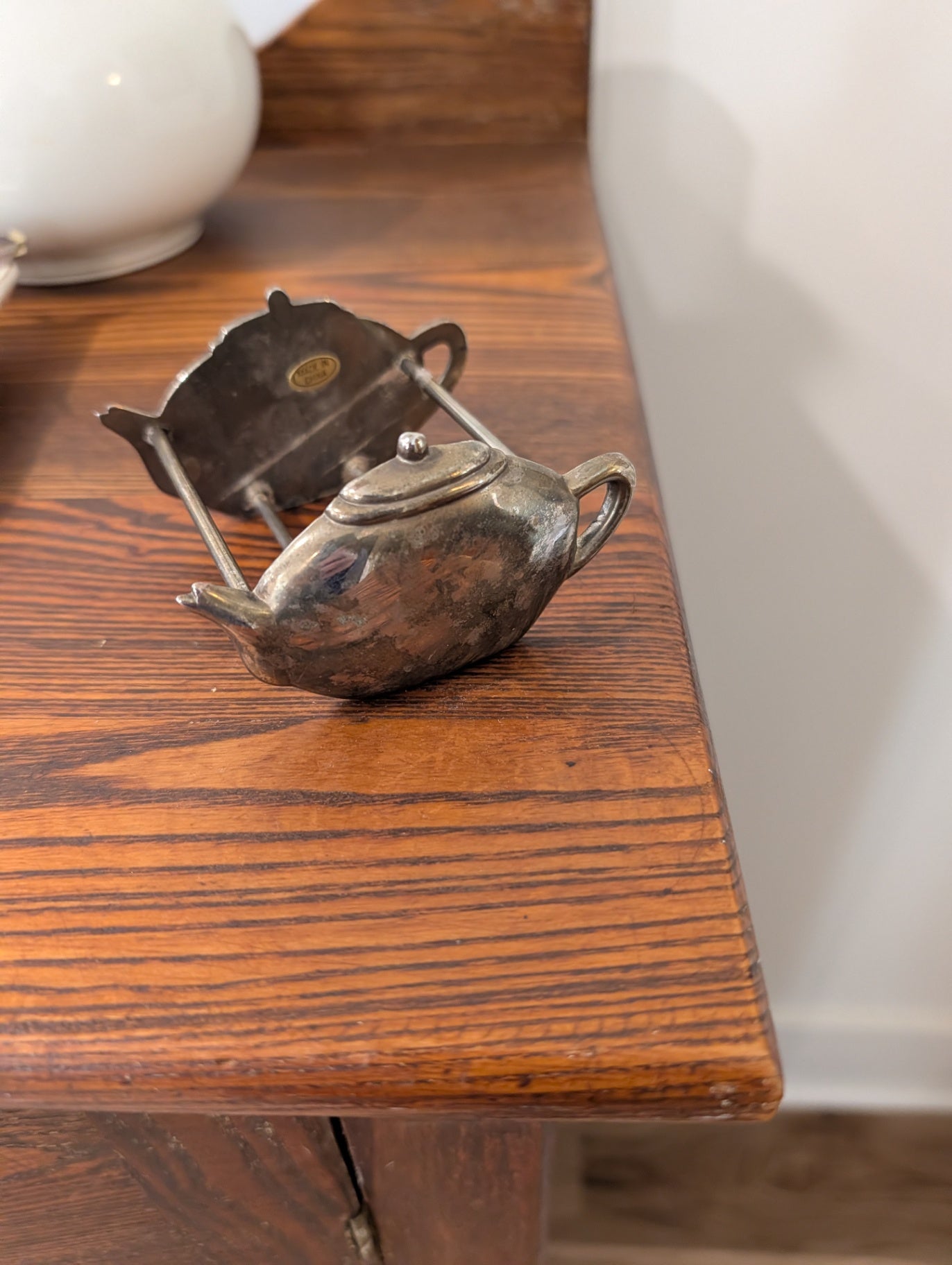 Vintage Metal Teabag Caddy