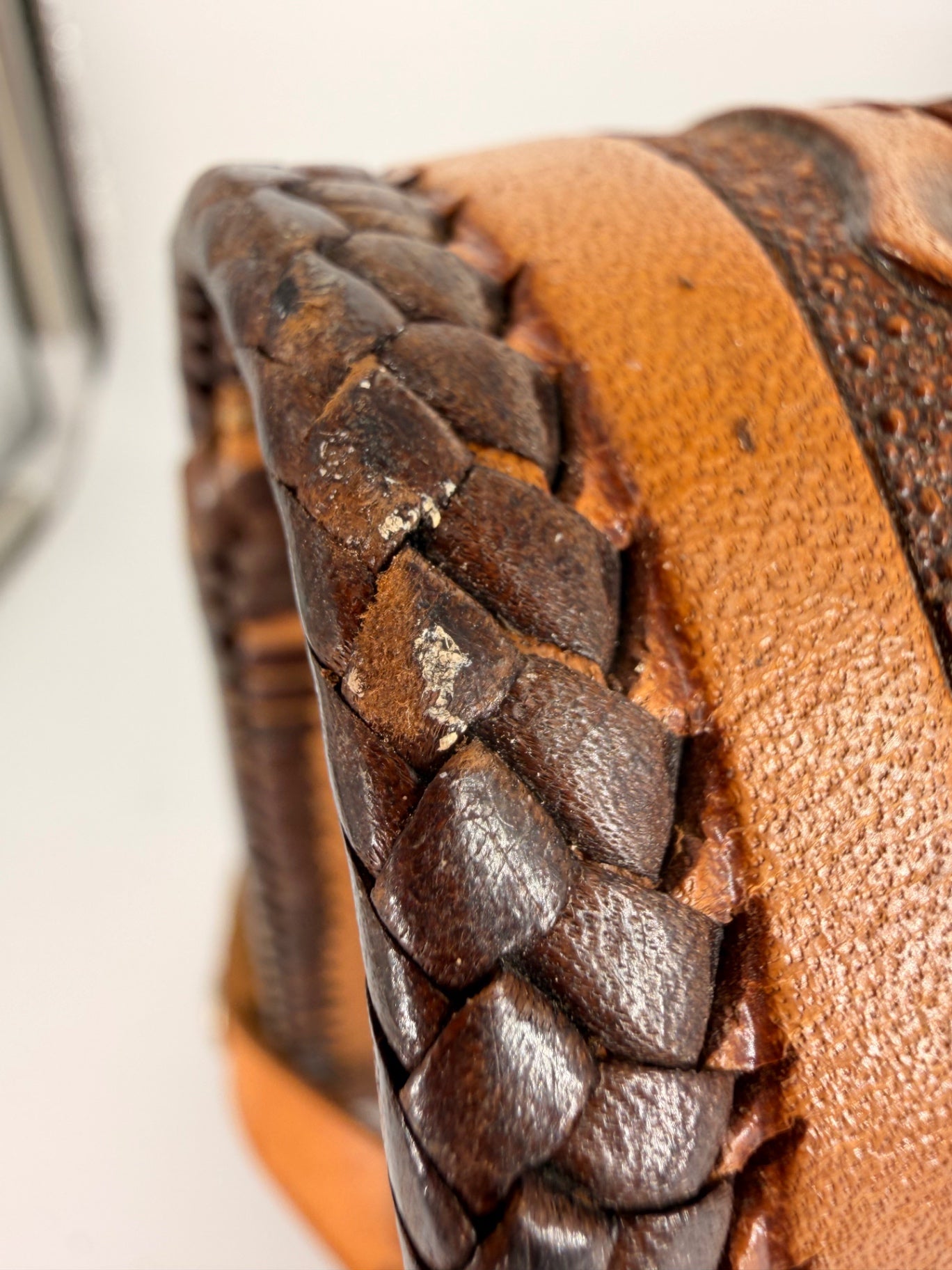Vintage Mexican Hand-Tooled Leather Purse