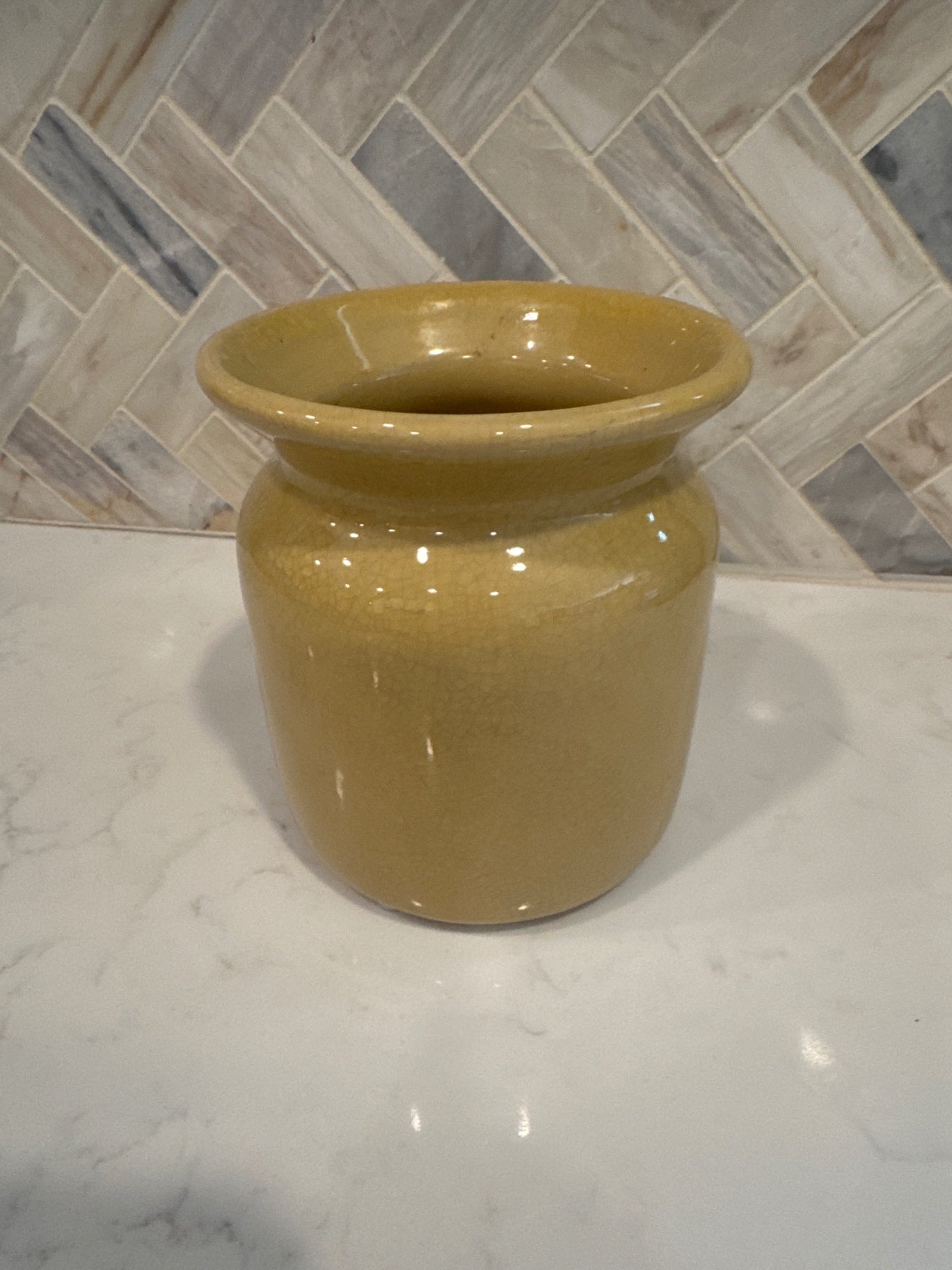 Pottery Yellow Vase 