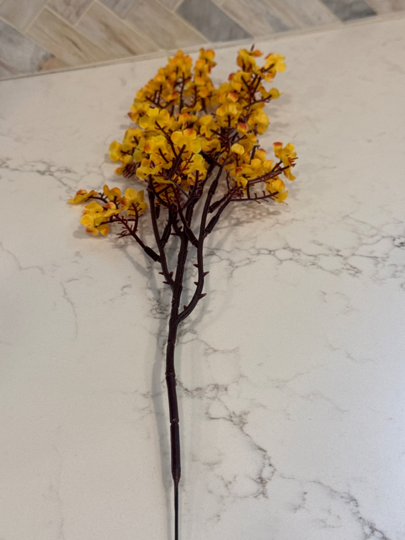 Fall Floral Gold Stem