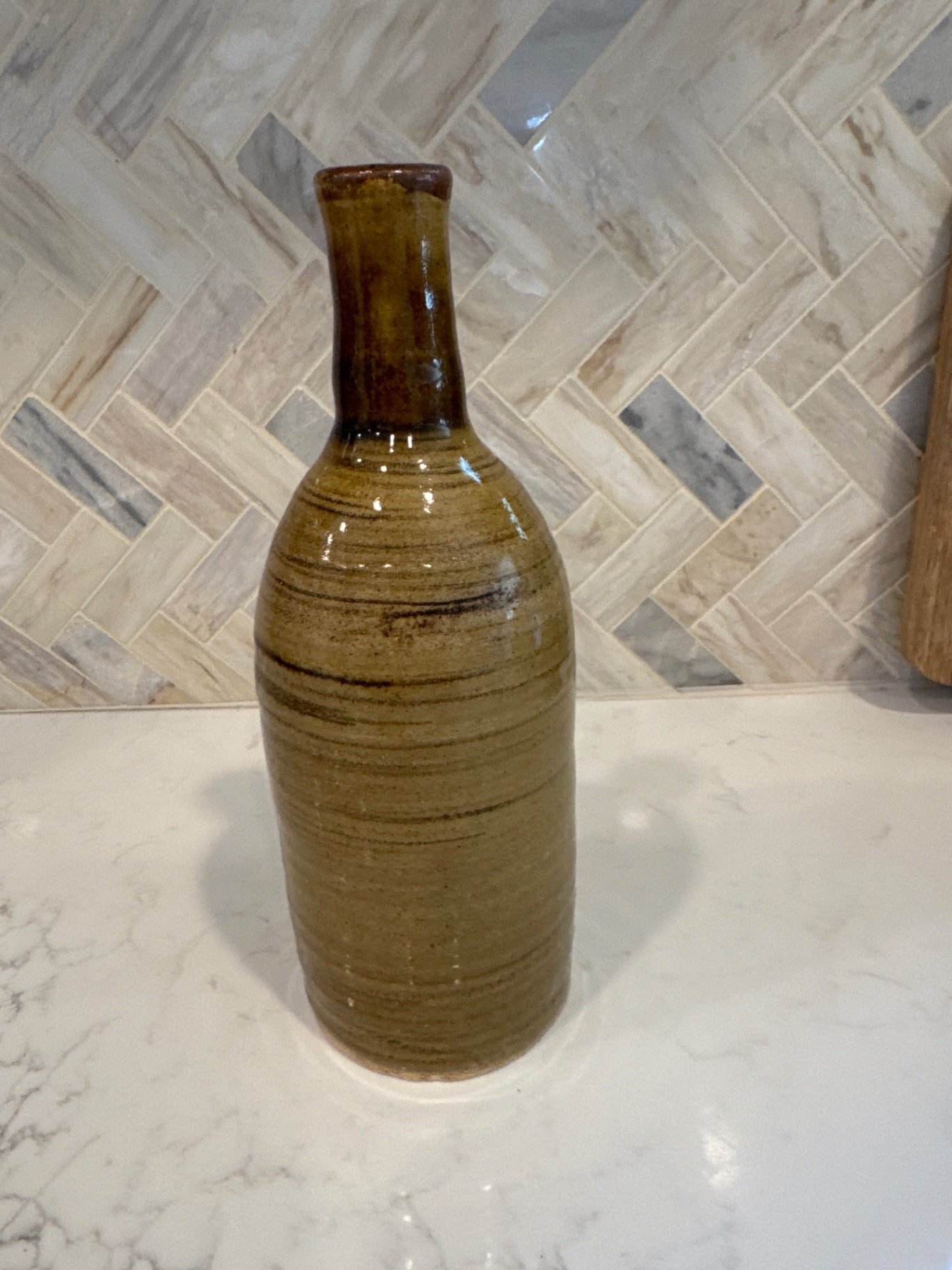 Glazed Pottery Bottle 