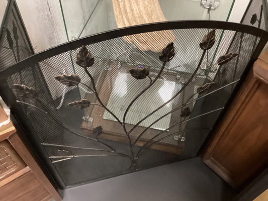 Vintage fireplace screen