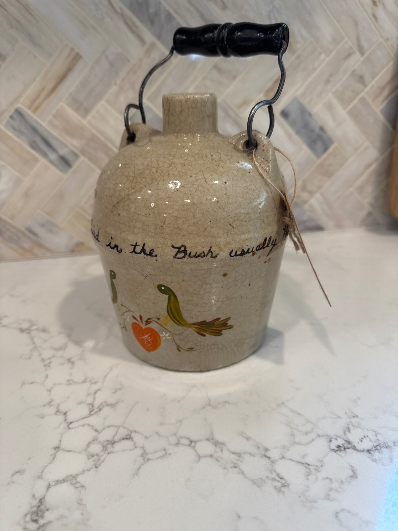 Hand Painted Jug w/handle
