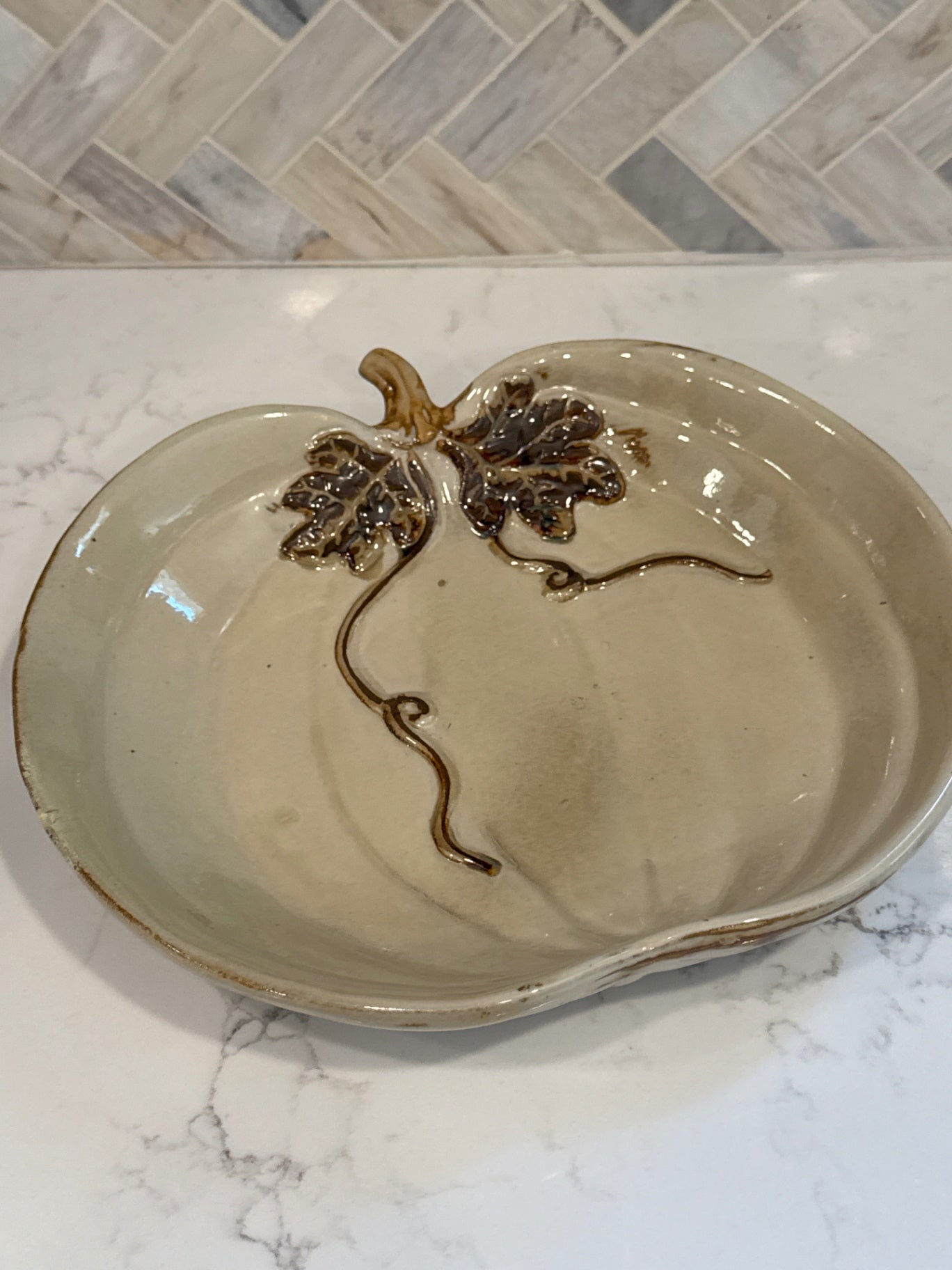 Pumpkin Dish Stone