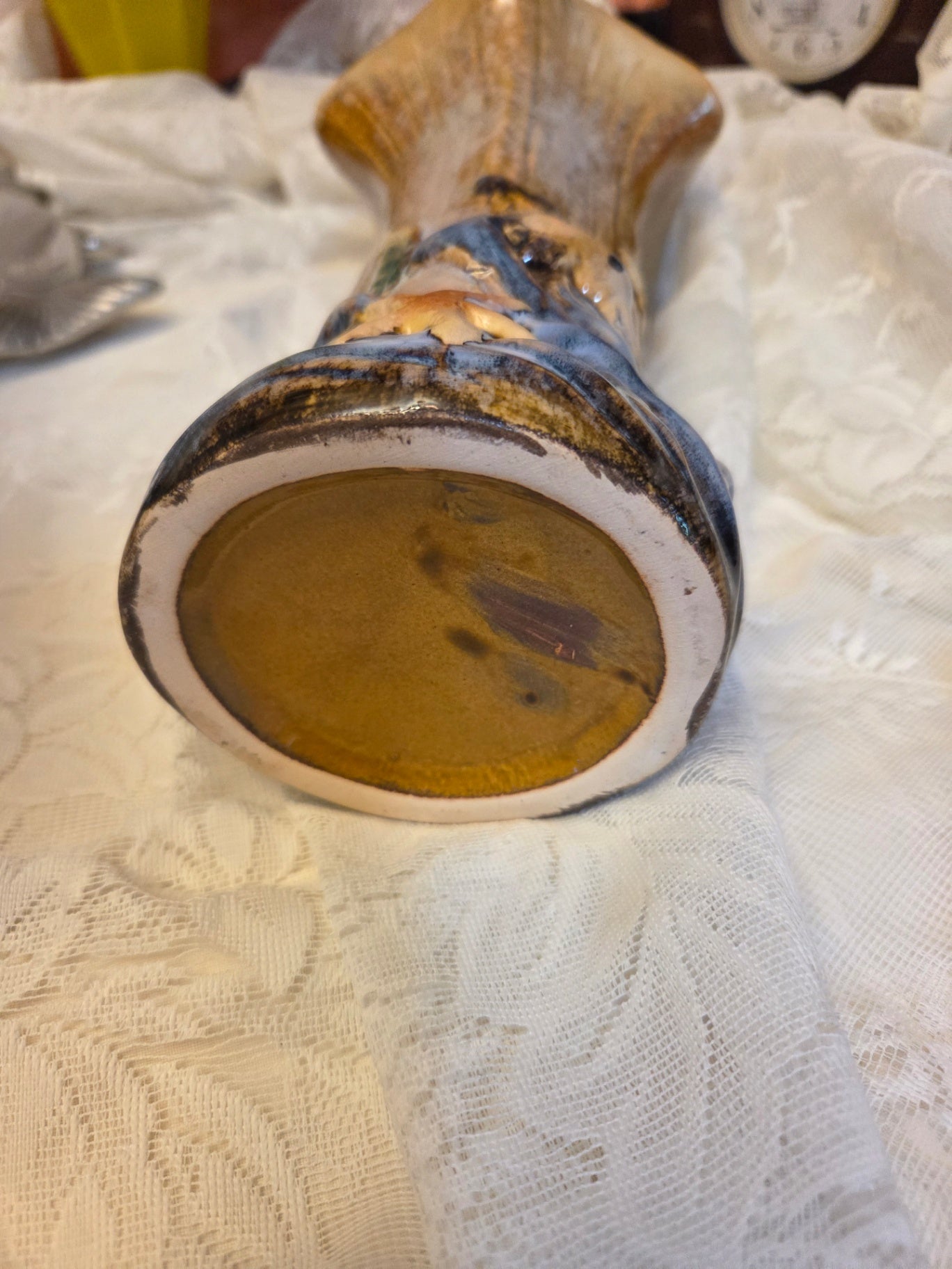 Drip glaze fish vase
