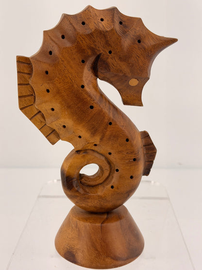 Vintage SEAHORSE Monkey pod wood