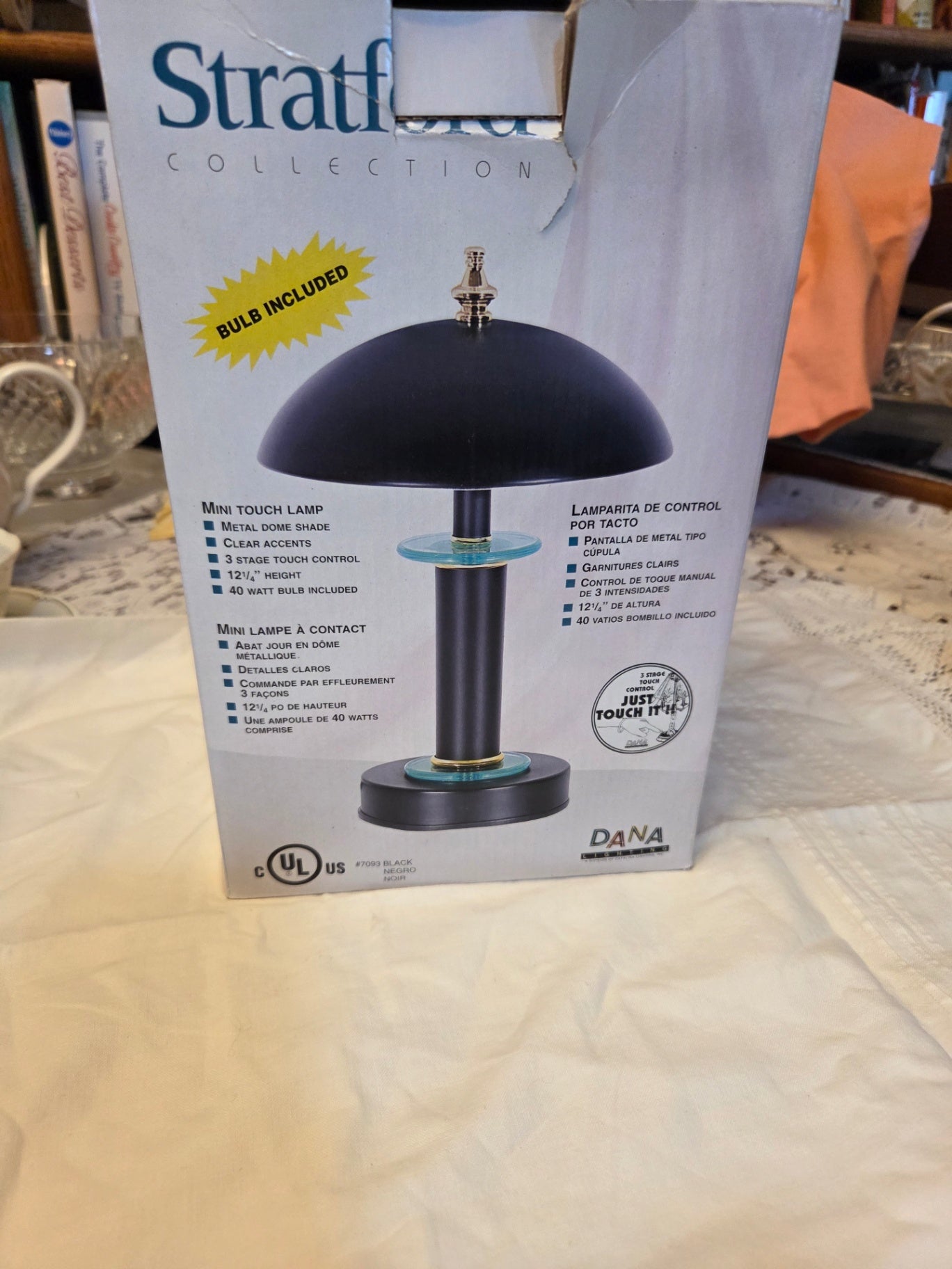 Touch- on lamp