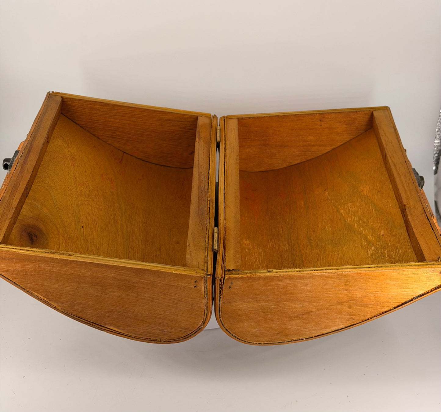 Vintage c. 1960s Wooden Box Purse