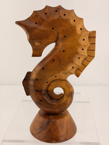 Vintage SEAHORSE Monkey pod wood