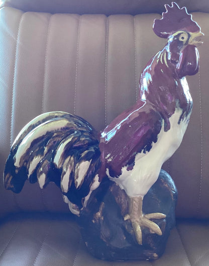 Large ceramic rooster