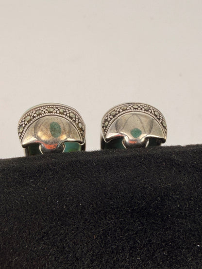 Vintage 925 Silver Turquoise Necklace & Earring Set