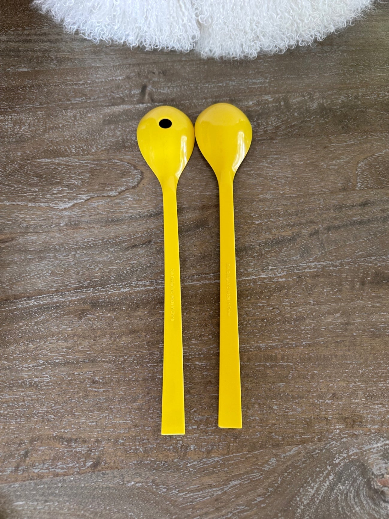 Vintage Zack designs banana yellow salad servers