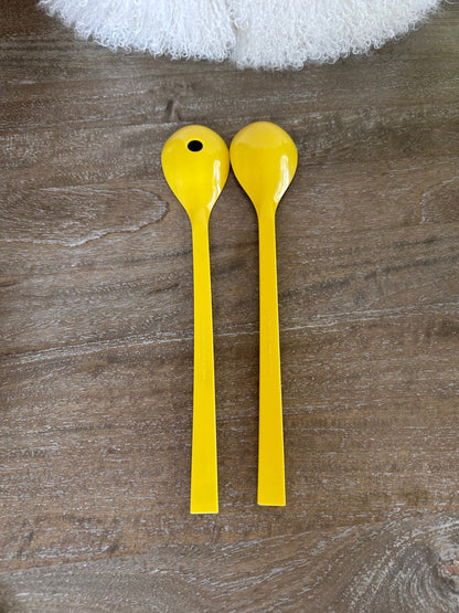 Vintage Zack designs banana yellow salad servers