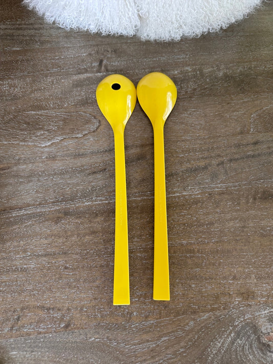 Vintage Zack designs banana yellow salad servers