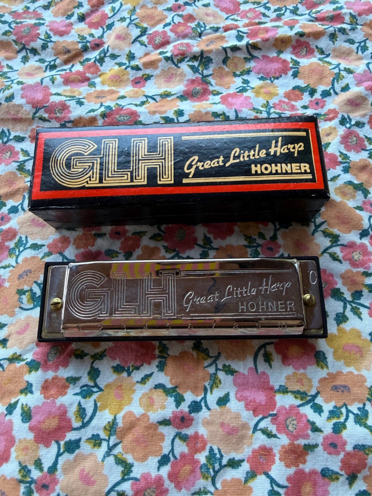 Vintage Hohner "GLH Great Little Harp" Harmonica in Original Box | Key of C