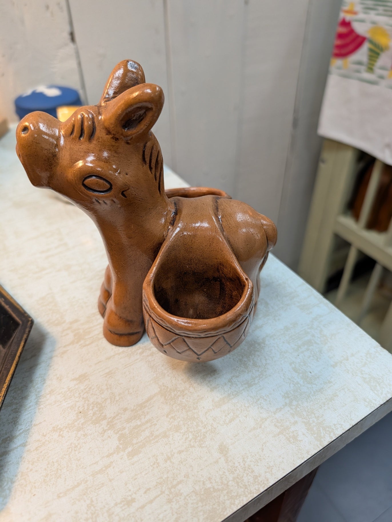 Vintage Donkey Toothpick Holder