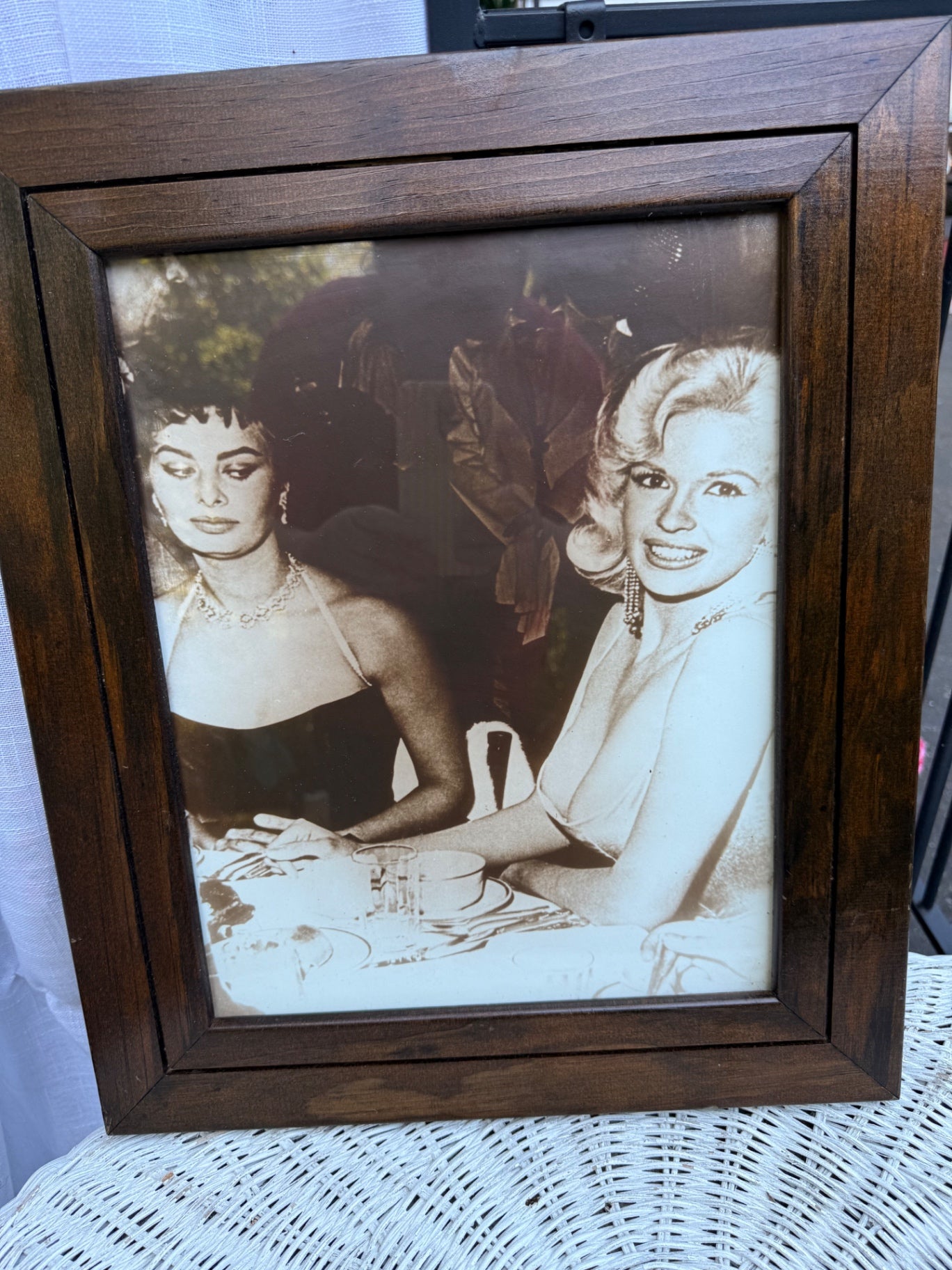Framed Iconic Sophia Loren & Jayne Mansfield Print | Classic Hollywood "Side-Eye" Photo