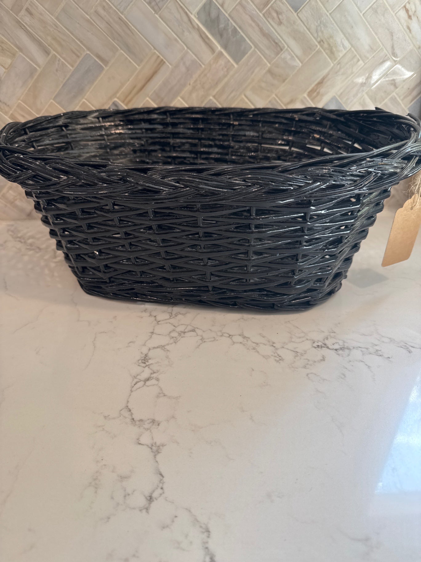 Black Wicker Basket