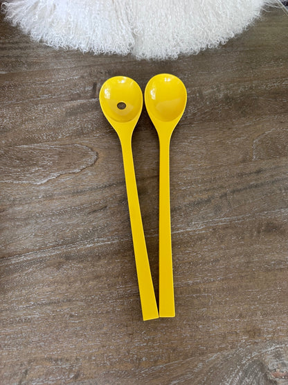 Vintage Zack designs banana yellow salad servers