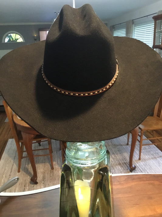 Cody James wool blend, felt cowboy hat w/leather hat band
