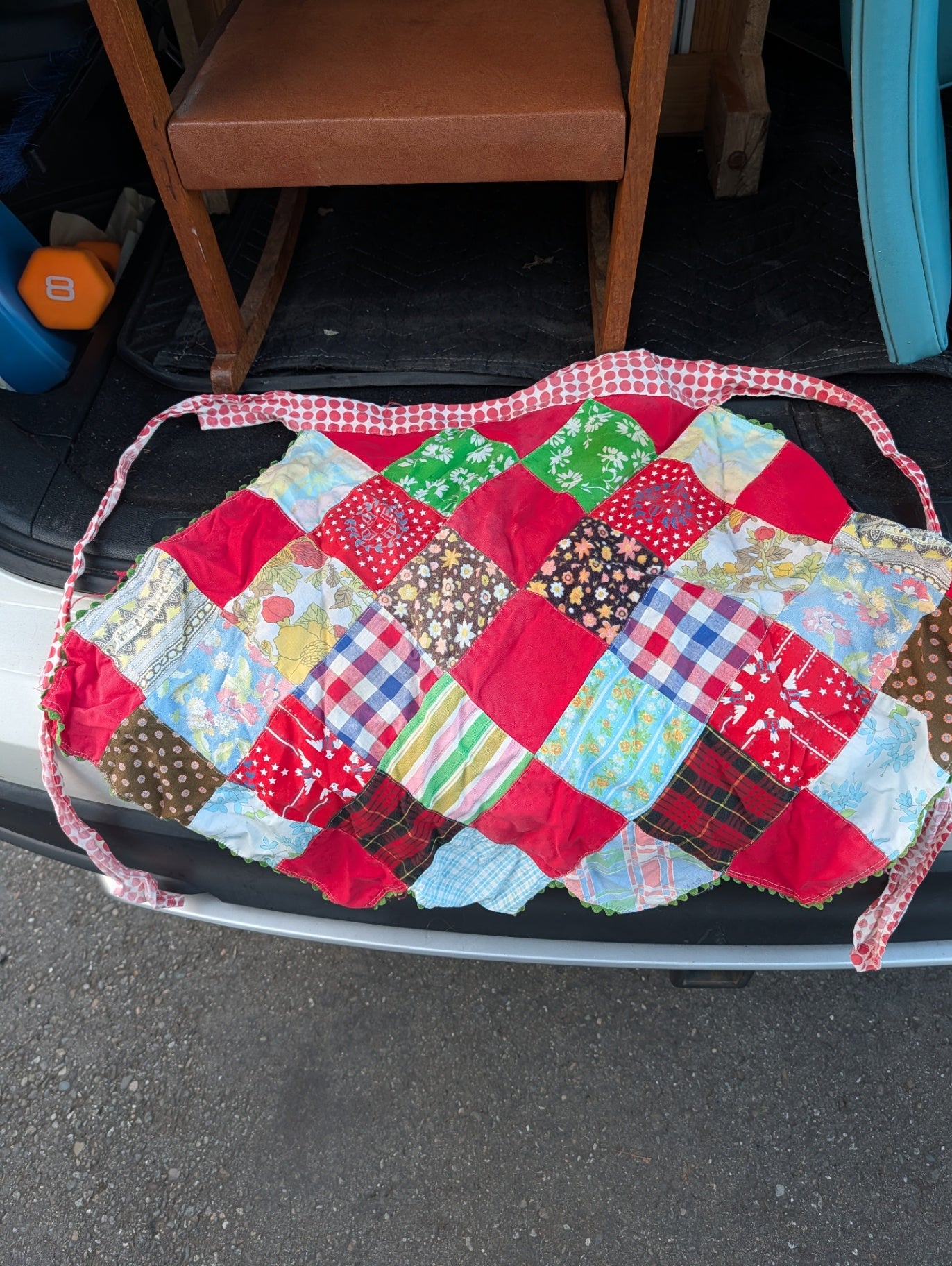 Vintage Handmade Half-Apron