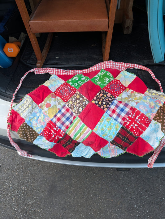 Vintage Handmade Half-Apron