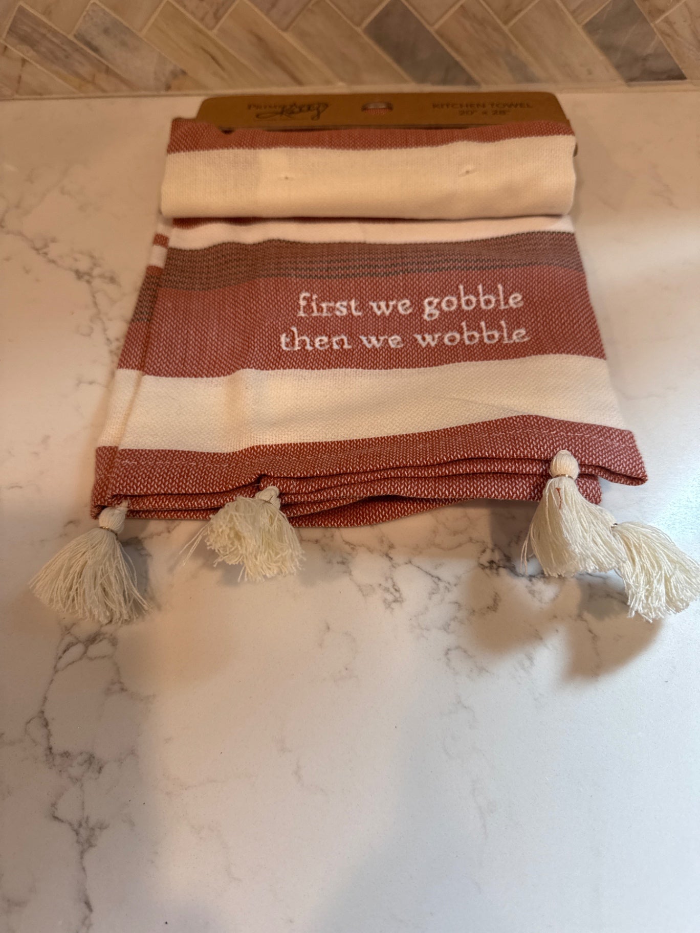 Wobble Gobble kitchen Towel