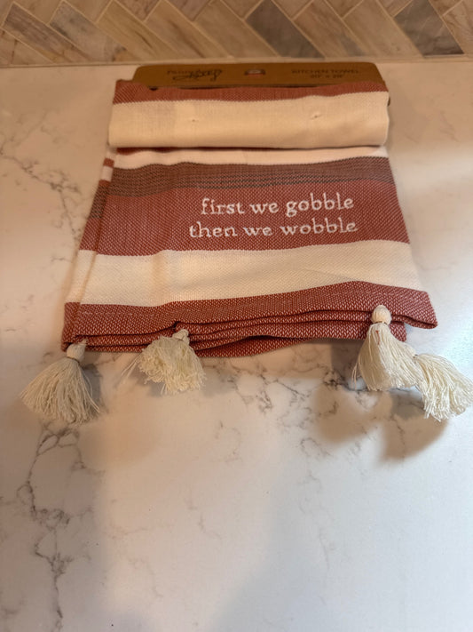 Wobble Gobble kitchen Towel