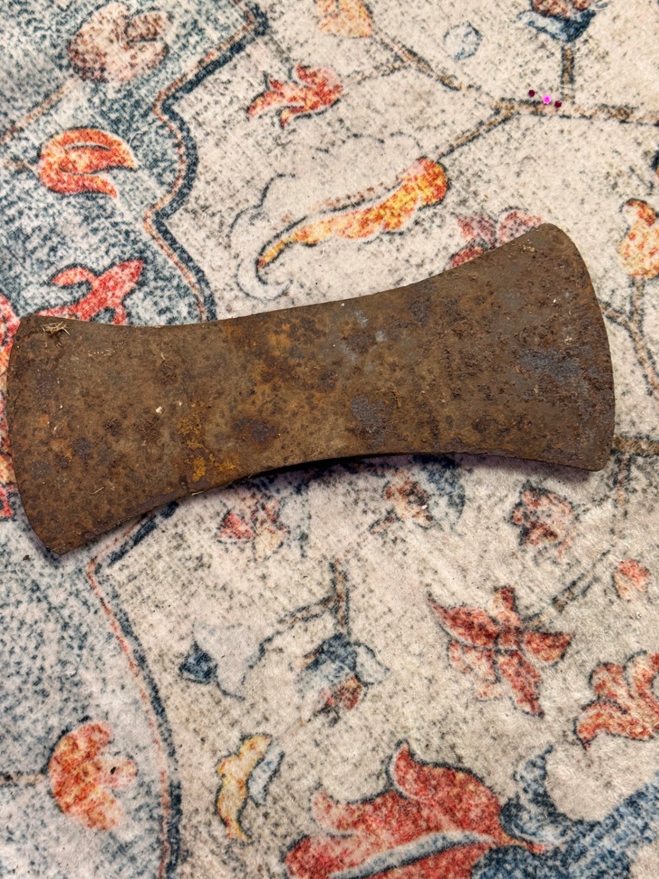 Vintage Double-Bit Axe Head | Forged Steel Lumberjack Tool with Patina