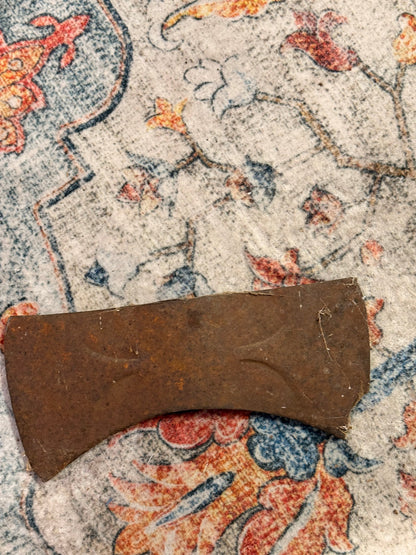Vintage Double-Bit Axe Head | Forged Steel Lumberjack Tool with Patina