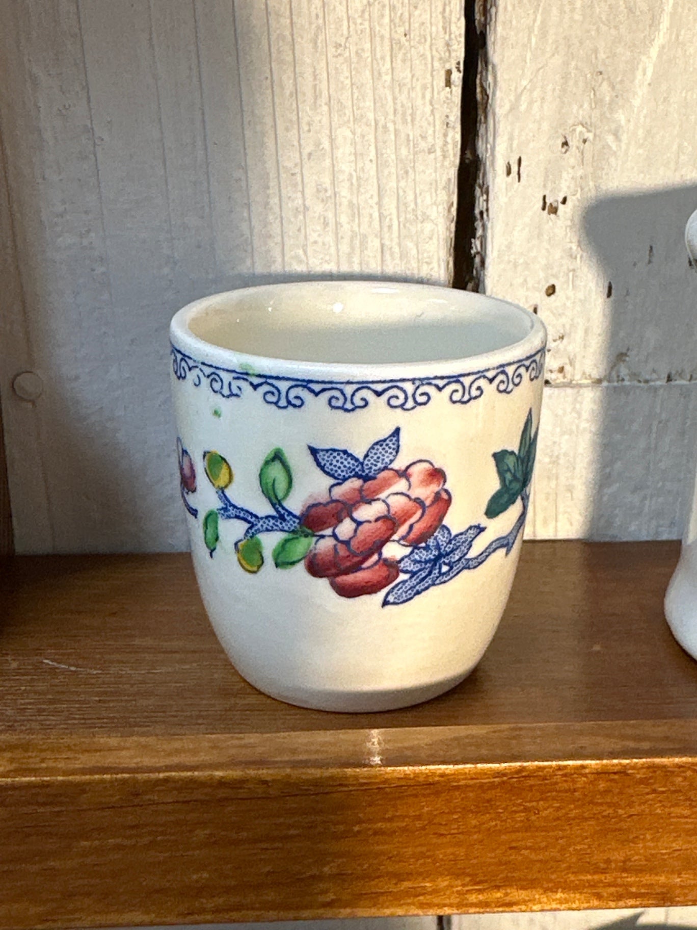Antique Masons egg cup, toothpick….