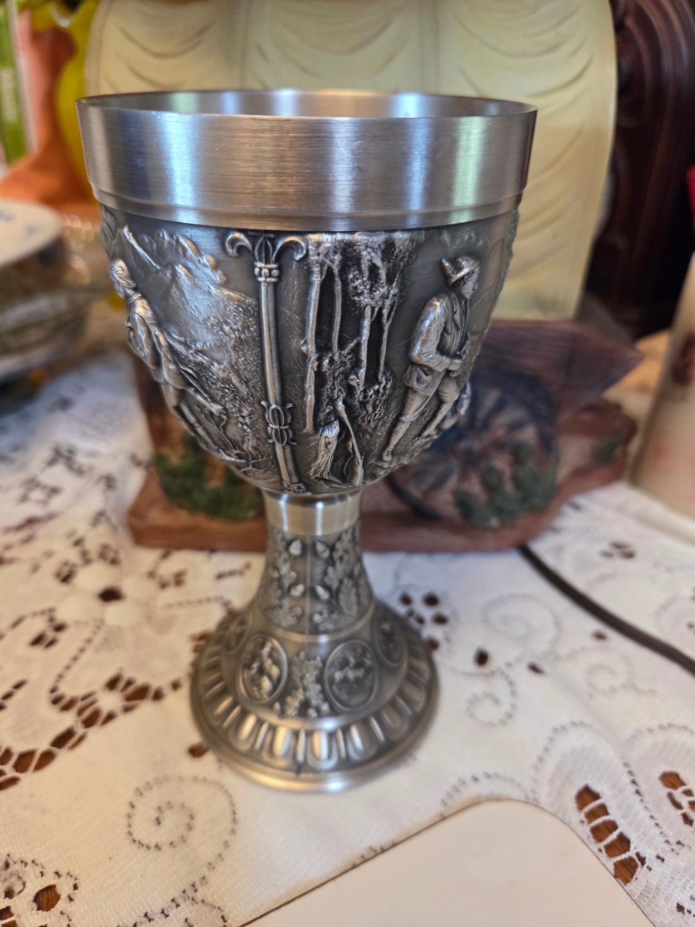 New German pewter stein