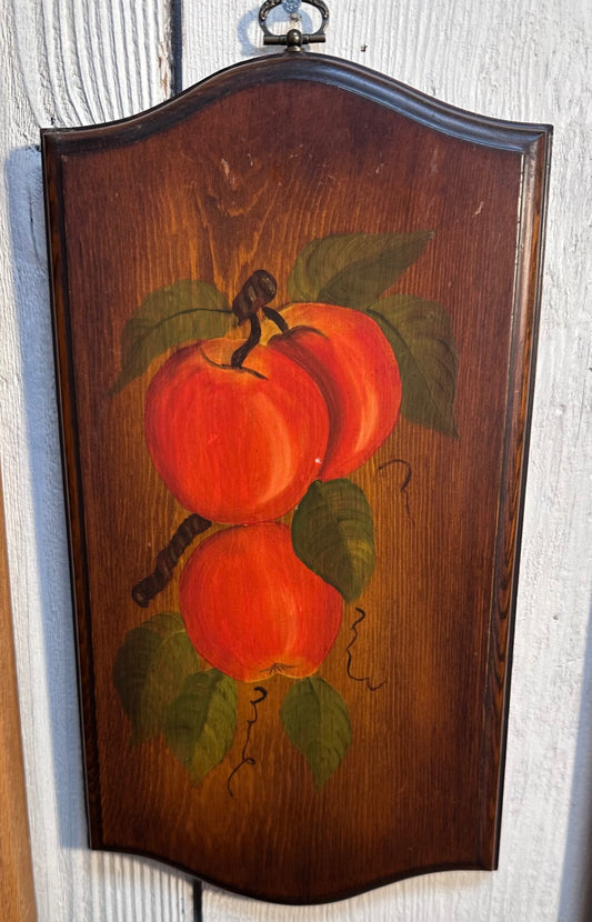 Hand painted wall plaque Apples 🍎 
