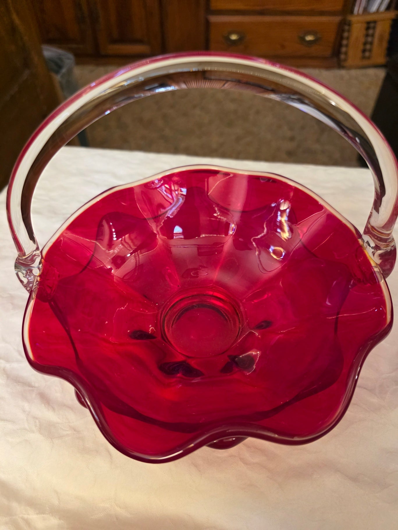 EPIC DOUBLE CRIMPED GLASS BASKET
