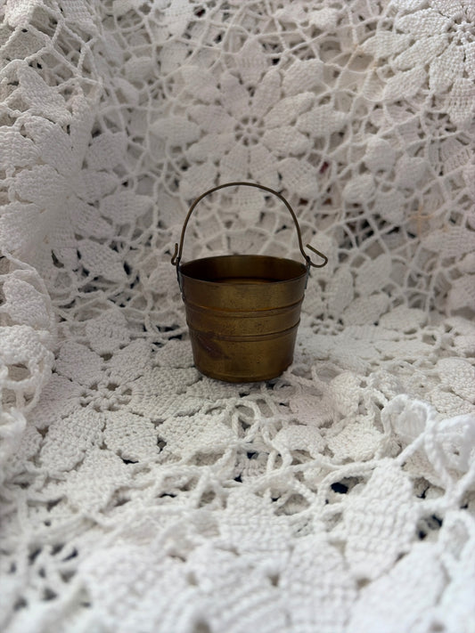 Mini brass bucket