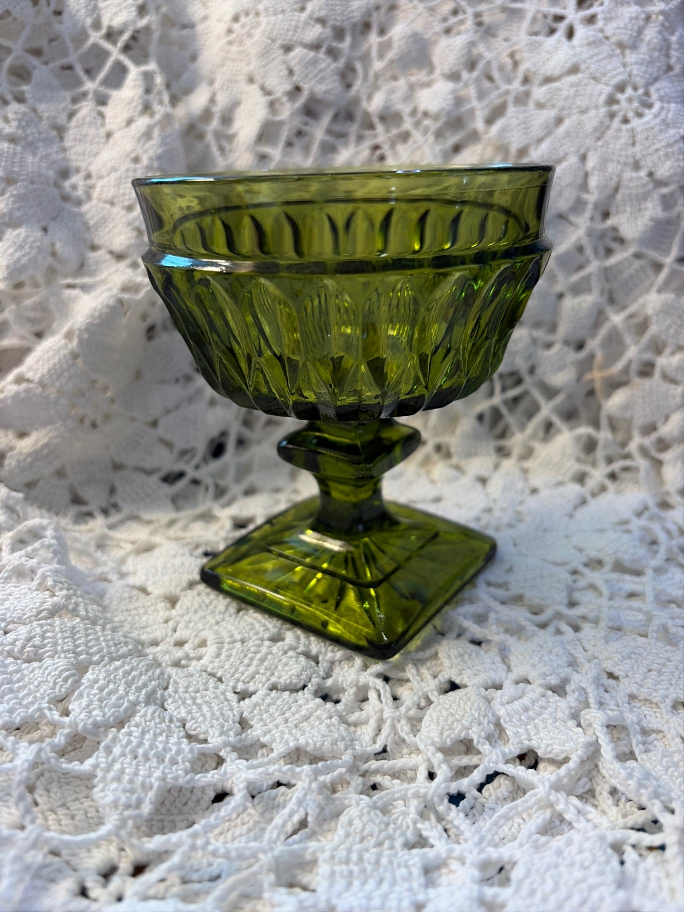 Avocado green Indiana glass