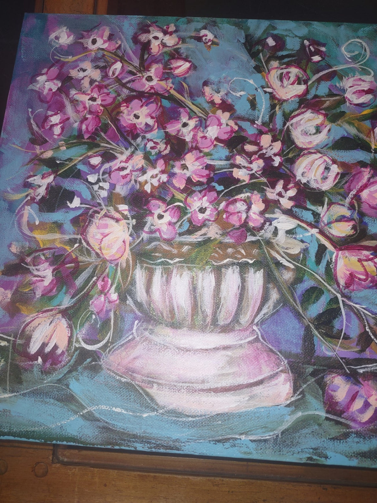 Painting flowers 