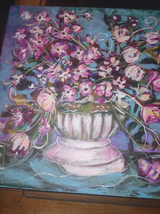 Painting flowers 