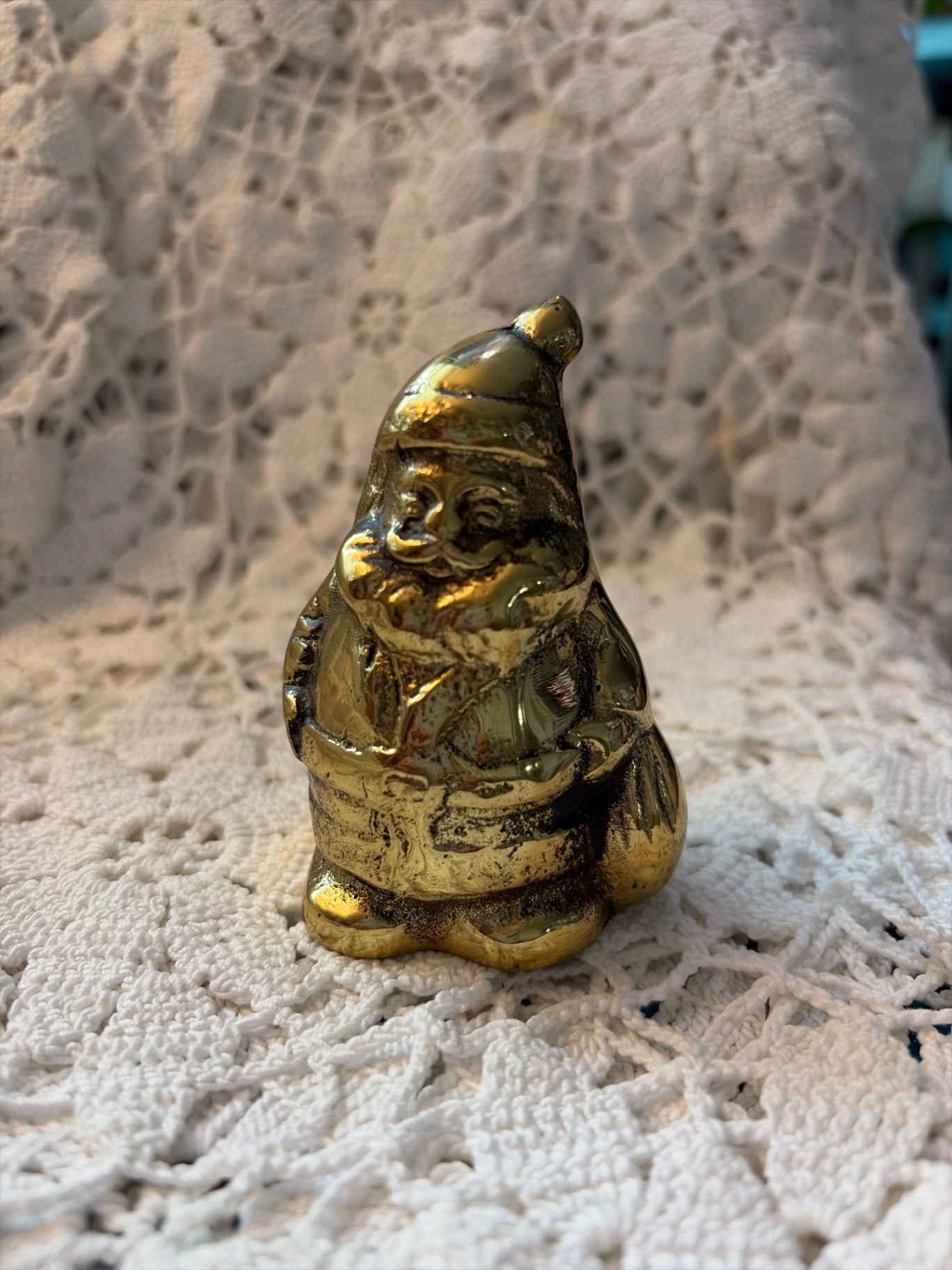 3” heavy brass Santa Bell