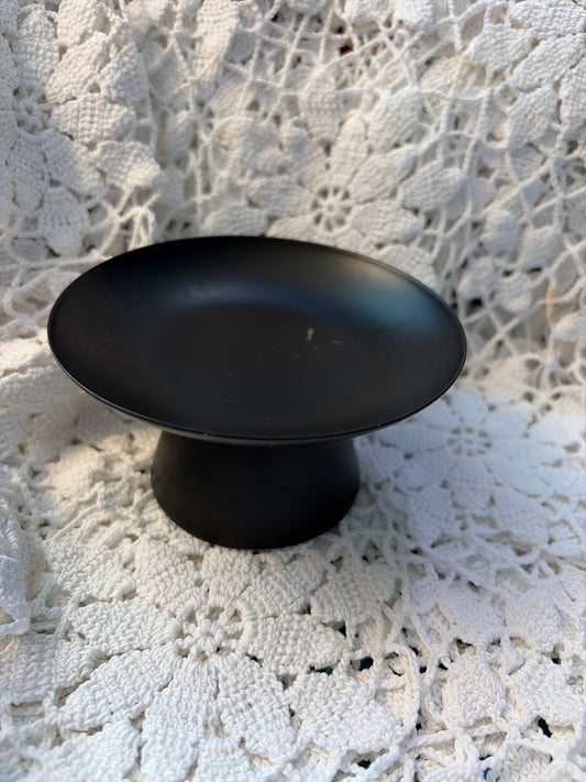Matte black candle holder by party partyLite
