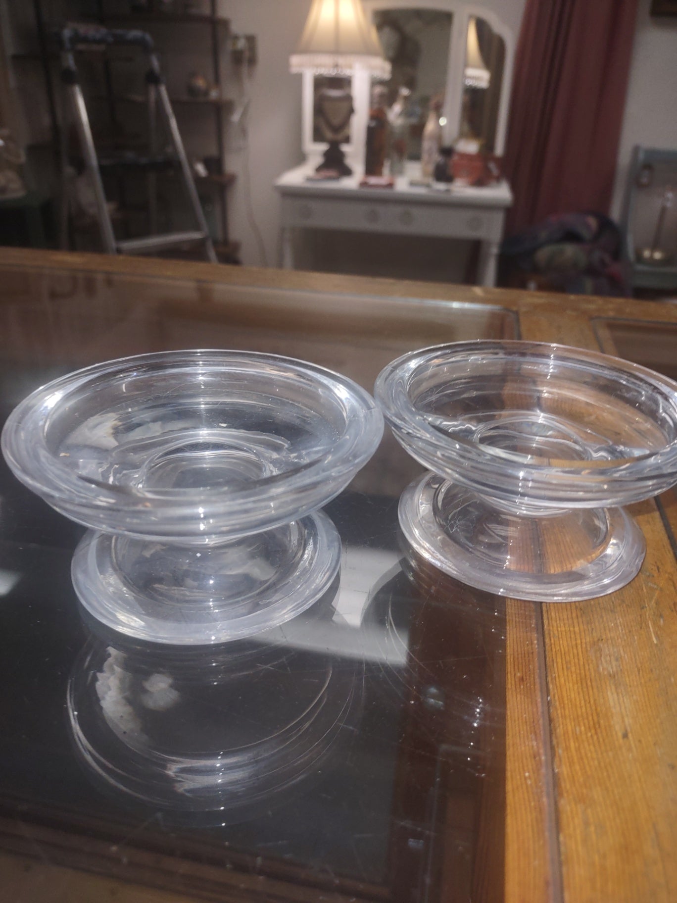 Cups glass, desert glasses set