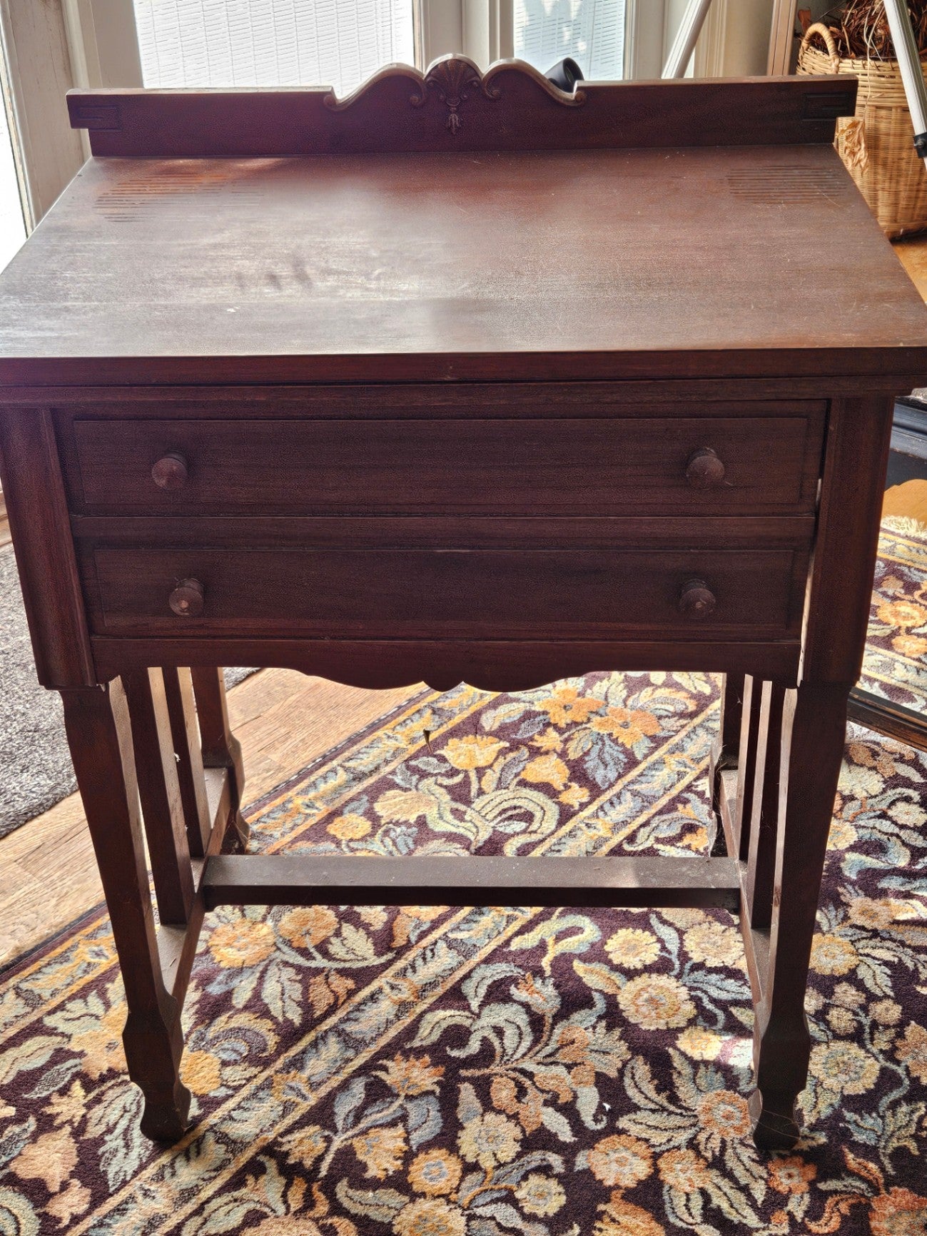 Antique Mission style sewing mach table from Free Sewing Machine Co